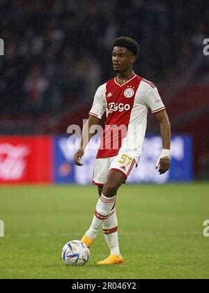 AMSTERDAM - Jorrel Hato of Ajax during the Dutch premier league match ...