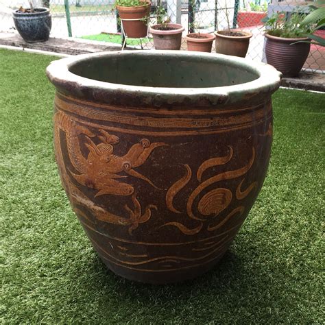 Large dragon plant pot, Furniture & Home Living, Gardening, Pots ...