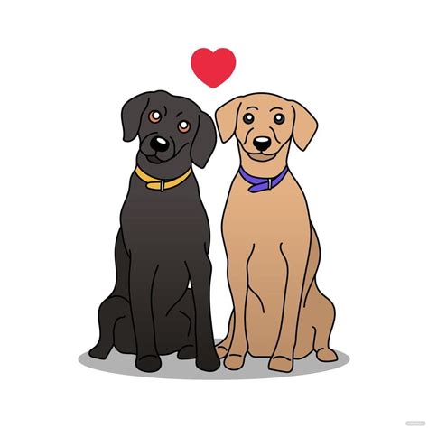 Two Dogs Vector in Illustrator, SVG, JPG, EPS, PNG - Download | Template.net