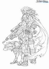 Titan From Titanfall Coloring Pages Sketch Page sketch template