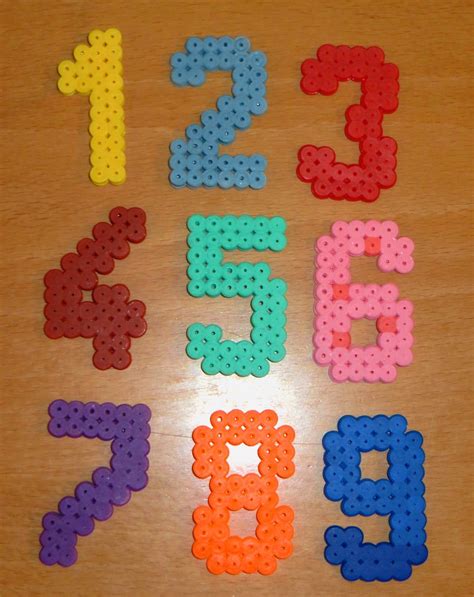 My own set of HAMA beads numbers (for my 2Y old son :)) | Perles hama ...