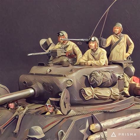 "Fury" Easy Eight Sherman (Tamiya 1/35, with converted/modified Tamiya US tank crew figures)