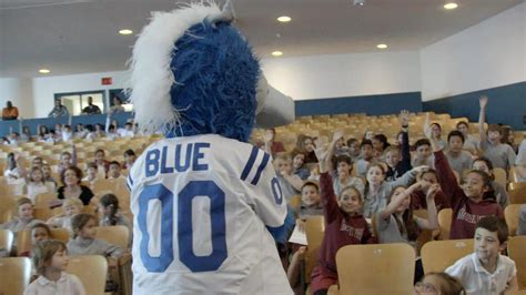 Colts Mascot Blue Performs In Canada