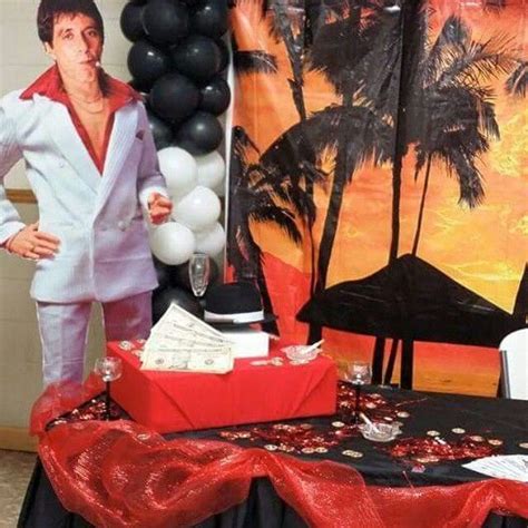 Scarface theme | Mafia theme party, Lucha libre party, Theme party decorations