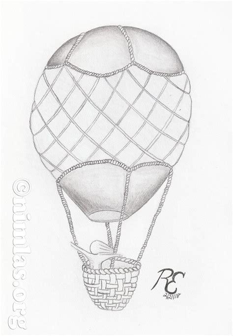 Hot Air Balloon Drawing at GetDrawings | Free download