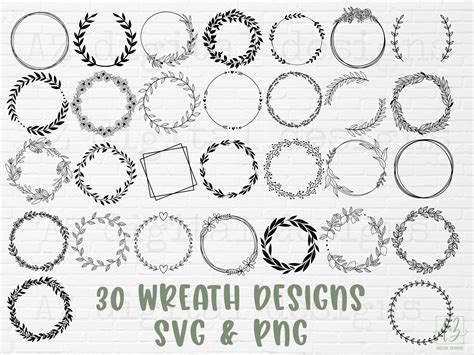 Buy Wreath Svg Bundle Circle Svg Bundle Floral Wreath Svg Online in India - Etsy