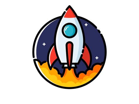 Rocket Launch in 2019 | icon | Pinterest | Rocket design, Rockets logo ...