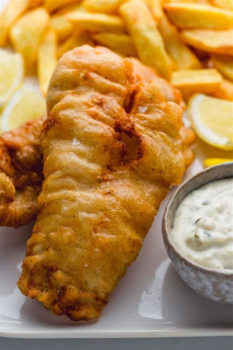 Light and crispy Beer Battered Fish prepared the traditional way! To make the batter ultra ...