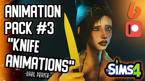 THE SIMS 4 ️ANIMATION PACK #3 "KNIFE ANIMATIONS" ️DOWNLOAD - YouTube