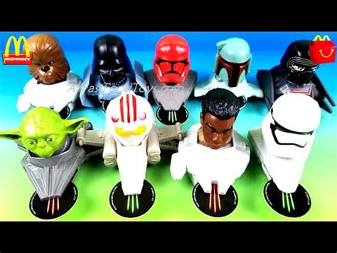 2021 McDONALD'S STAR WARS HAPPY MEAL TOYS FULL SET 9 CHARACTERS ...