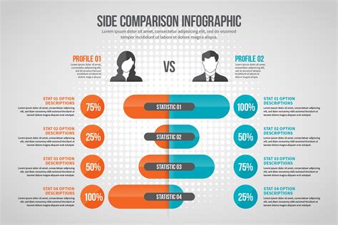 Side Comparison Infographic | Templates & Themes ~ Creative Market