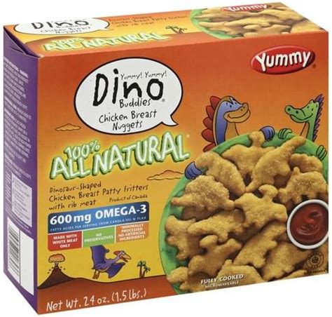 Yummy Breast, Dino Buddies Chicken Nuggets - 24 oz, Nutrition ...