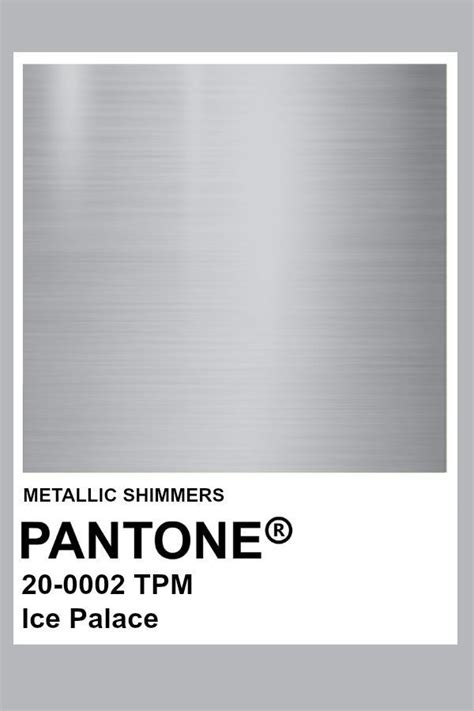 #Pantone #2025Colours #IcePalace | Silver color palette, Pantone color chart, Pantone colour ...