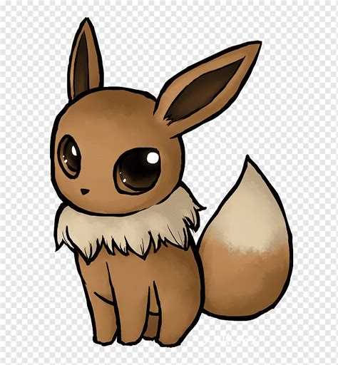 Eevee Drawing Pokémon Niedlichkeit, Pokemon, Carnivoran, Karikatur ...