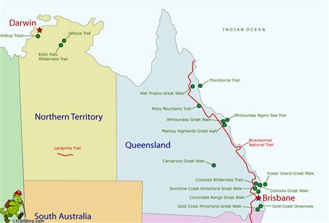 Map Of Queensland Australia National Parks | Bathmenspantder