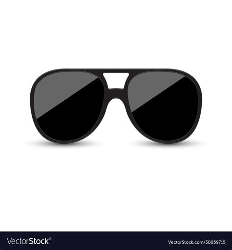 Realistic sunglasses on background Royalty Free Vector Image