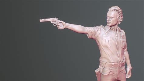 Rick Grimes - Miniature - Fanart - 3D model by blackpepperjam [3a9d117 ...