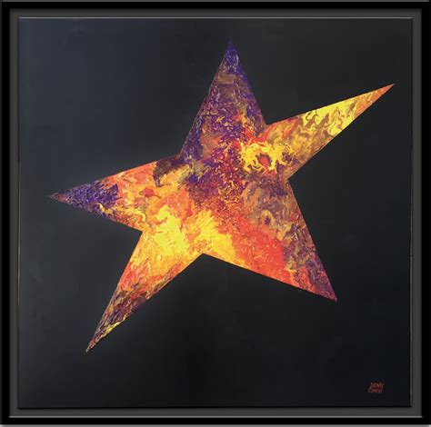 Abstract Painting on Canvas, STAR 1 - Etsy