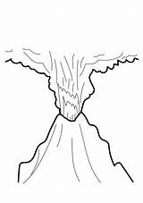 Volcano Coloring Pages  Free Printable For Kids sketch template