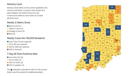 No Indiana Counties Marked High Risk For COVID-19 Spread