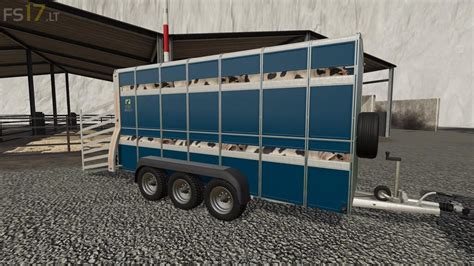 Lizard LT20 Tri Axle Livestock Trailer v 1.0 - FS19 mods