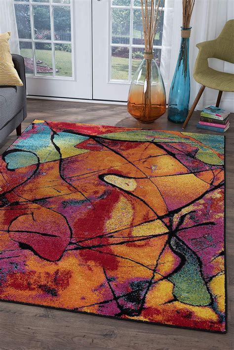 Abstract Art Area Rugs : Firstly, abstract art is incredibly versatile.