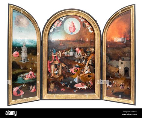 Hieronymus Bosch, the Last Judgment. Triptych of The Last Judgement by Hieronymus Bosch (c.1450 ...