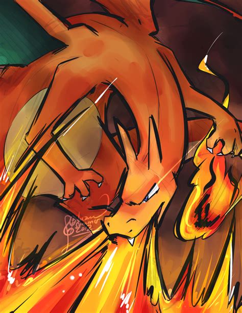 PKMN - Charizard Used Flamethrower by ClefdeSoll.deviantart.com on ...