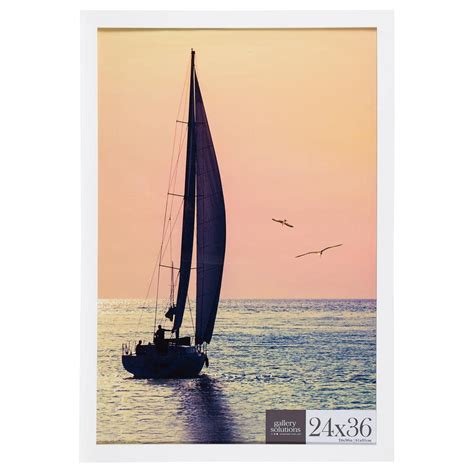 Pinnacle 24 in. x 36 in. White Flat Poster Picture Frame 16FW2227