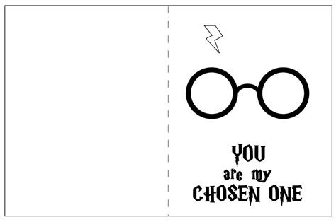 You are my chosen One - Harry Potter Valentines Card | Mum In The Madhouse