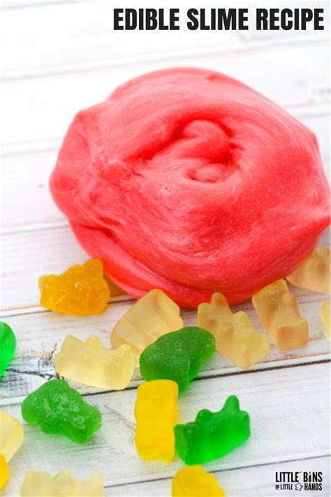 Edible Gummy Bear Slime Recipe – Craft Gossip