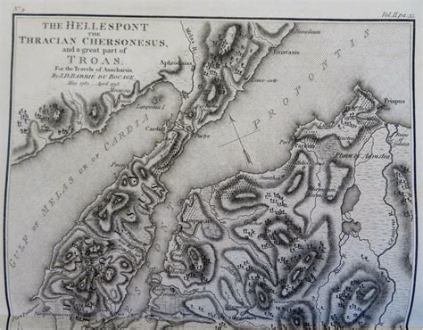 Hellespont Ancient Greece Thrace Troas 1805 Mawman engraved map: (1805) Carte | RareMapsandBooks