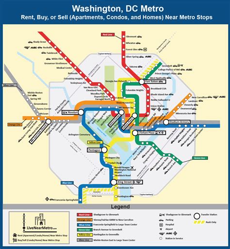 Metro Map Arlington Va - Map Of United States