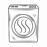 Drying Machine Clipart sketch template