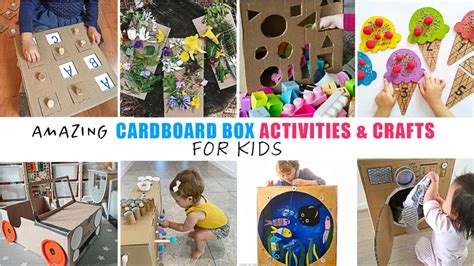 97 Cardboard Box Activities & Crafts for Kids - HAPPY TODDLER PLAYTIME