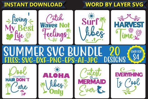 Summer SVG Bundle Vol.5 Bundle · Creative Fabrica