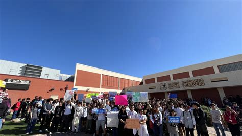 Hundreds of students rally in support of teachers amid CCSD contract battle