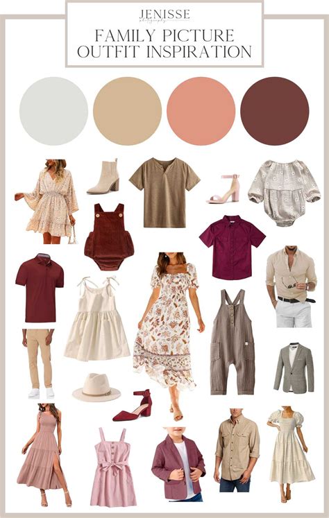 Family Picture Outfit Inspiration - Tan, Pink and Maroon