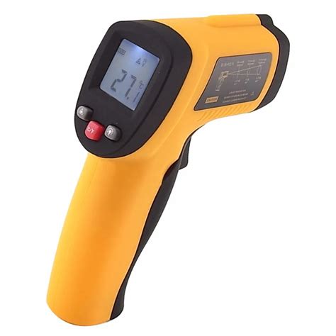 Handheld Non Contact 12:1 DS IR Laser Infrared Digital Thermometer + Laser Target Pointer 50~380 ...