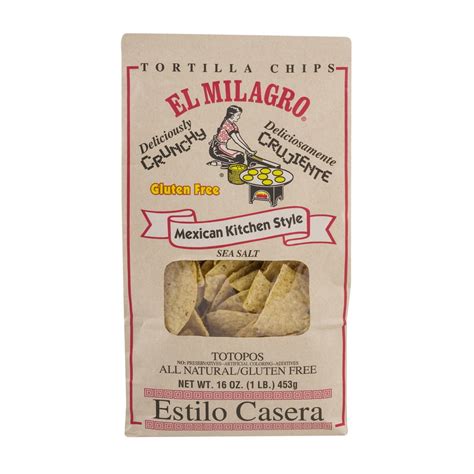 El Milagro Mexican Kitchen Style Sea Salt Tortilla Chips, 16 Oz. - Walmart.com - Walmart.com