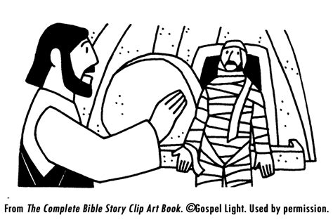 Jesus Raises Lazarus Coloring Page - Coloring Home