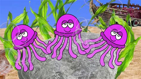 Three Jellyfish | Simple Counting Song for Kids | Songs for toddlers, Counting songs for kids ...