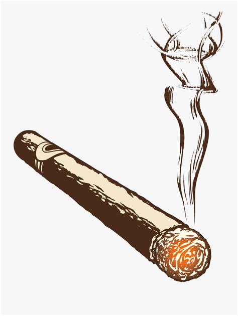 Clip Art Free Download Vector Cigar - Transparent Background Cigar Png , Free Transparent ...