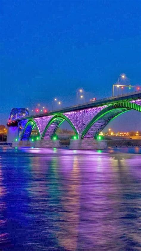 Peace Bridge Over Niagara River Buffalo New York | Places, Beautiful places, Bridge