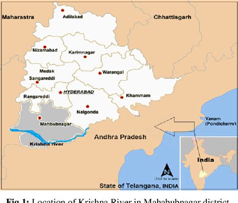 Krishna River Map In Telangana