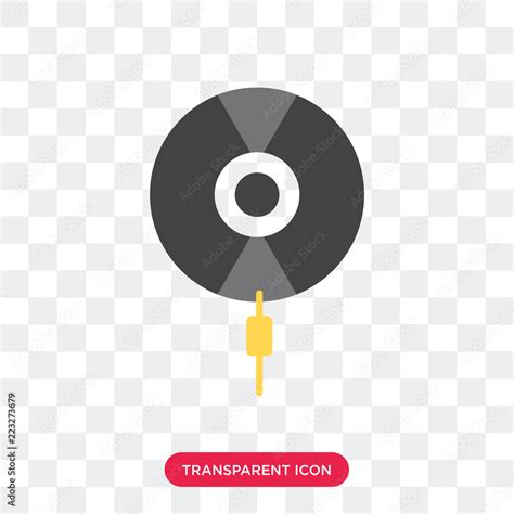 Vinyl vector icon isolated on transparent background, Vinyl logo design Stock Vector | Adobe Stock