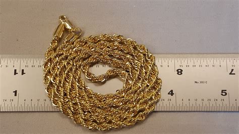 AWESOME 14 Kt. GOLD PLATED ROPE CHAIN.