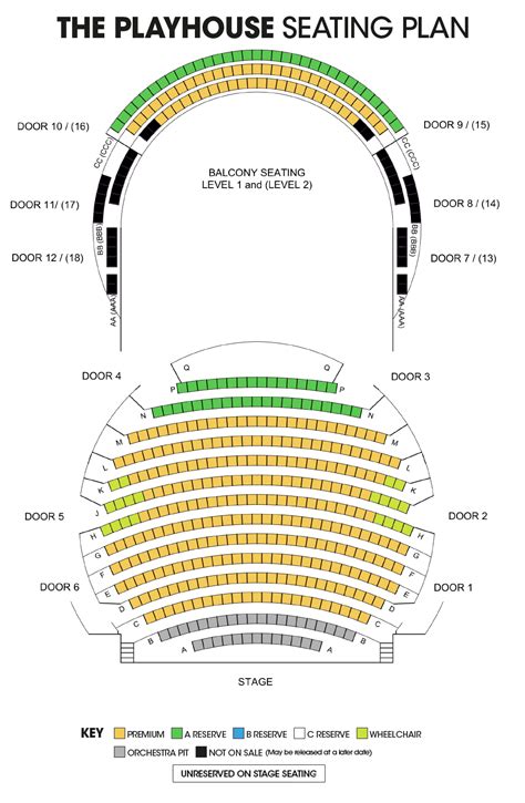 PHSeatingPlan2018calamityjane - Canberra Ticketing