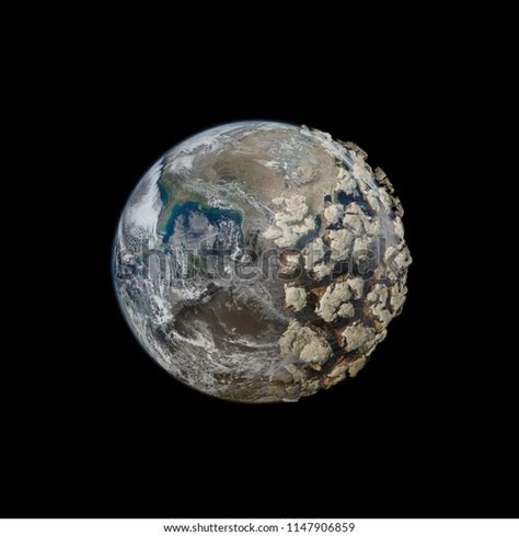 Dead Planet Earth Without Water Global Stock Photo 1147906859 ...