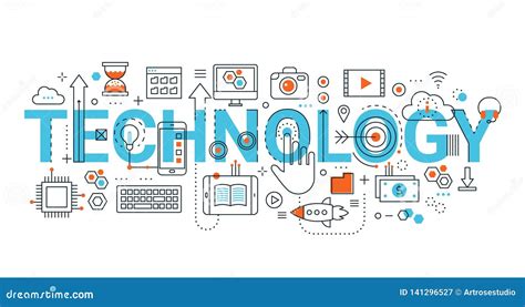 Concept of Technology, for Graphic and Web Design Stock Vector - Illustration of messaging, link ...